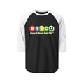 BINGO Becuz It Never Gets Old™ Unisex 3/4 Sleeve Raglan Baseball Tee