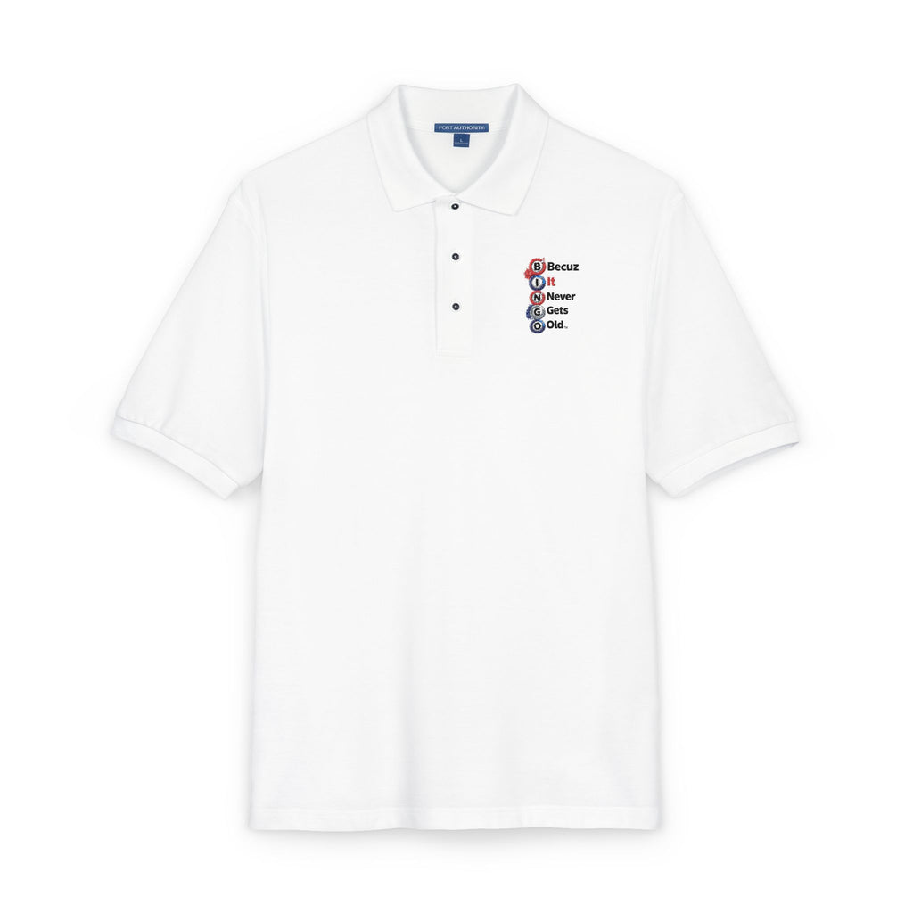 BINGO BECUZ It Never Gets Old™ Unisex Polo Shirt